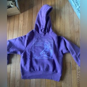 Taylor Swift Story of Us Speak Now Purple Cropped Hoodie